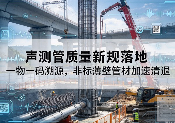 兴安声测管质量新规落地，一物一码溯源，非标薄壁管材加速清退
